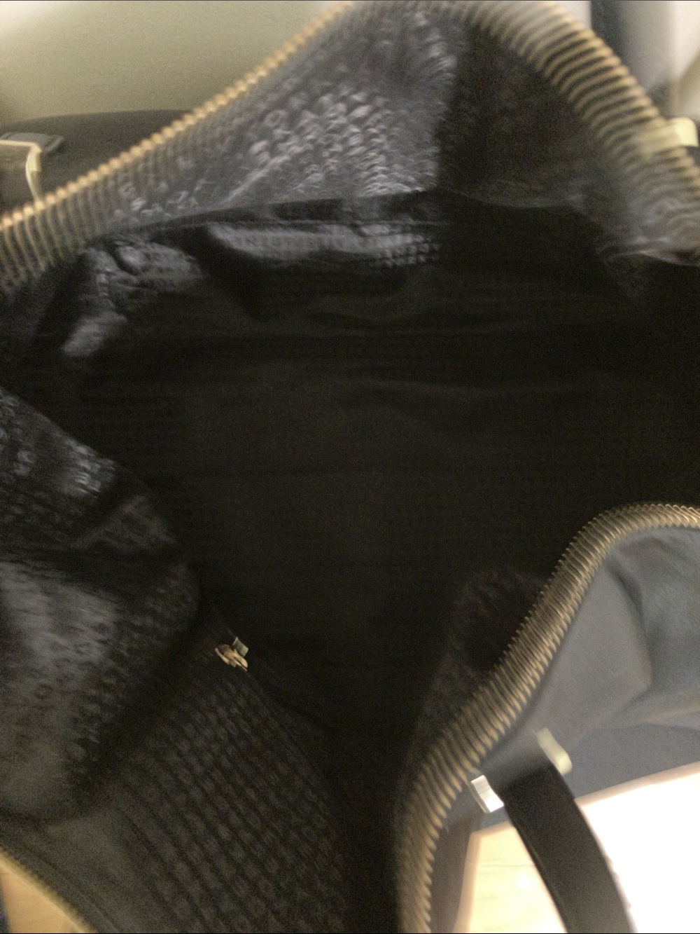 kate spade black nylon weekend duffel with gold hardware - Picture 5 of 5